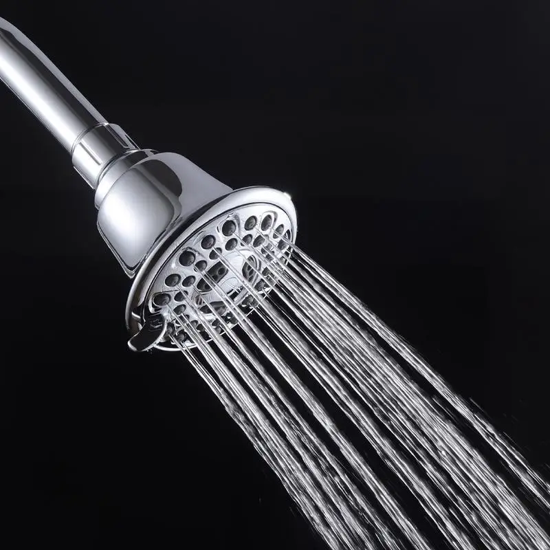 

High Pressure Shower Head - Anti-Leak Anti-Clog 5 Function Chrome Shower Head - Adjustable Swivel Ball Joint With Filter - Ult
