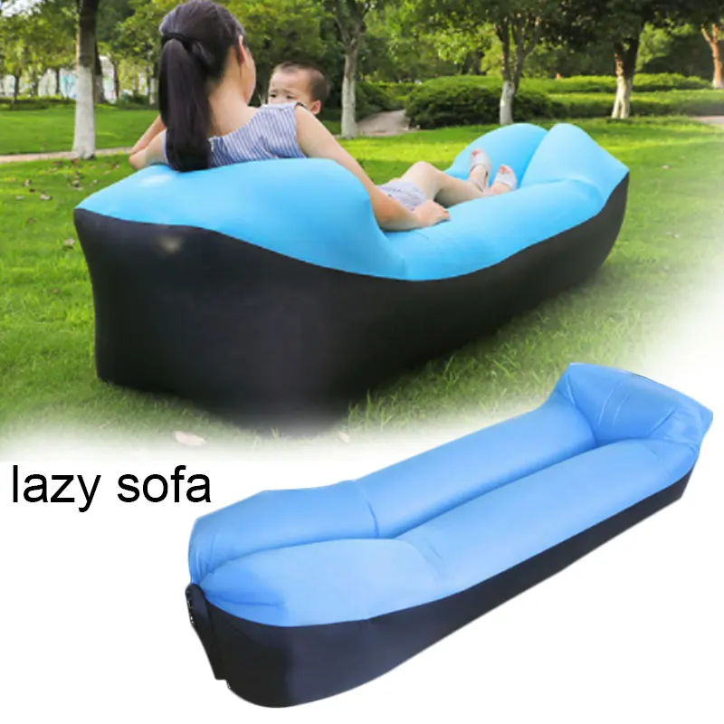 

Outdoor Fast Infaltable Sofa Bed Good Quality Inflatable Air Bag Lazy Couch Beach Sofa Laybag For Camping Sleeping