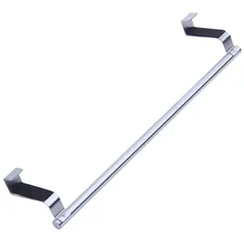 

Room Over Door Hat Coat Clothes Bag Towel Rack Hanger Holder Cabinet Pattern: 36cm,Silver