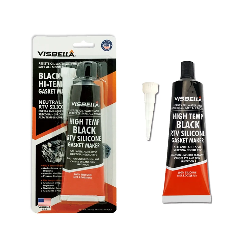 VISBELLA 85g  RTV Silicone Gasket Maker Sealant Neutral Heat Resistant Fast Glue For Engine Valve Covers Repair Hand Tool Sets