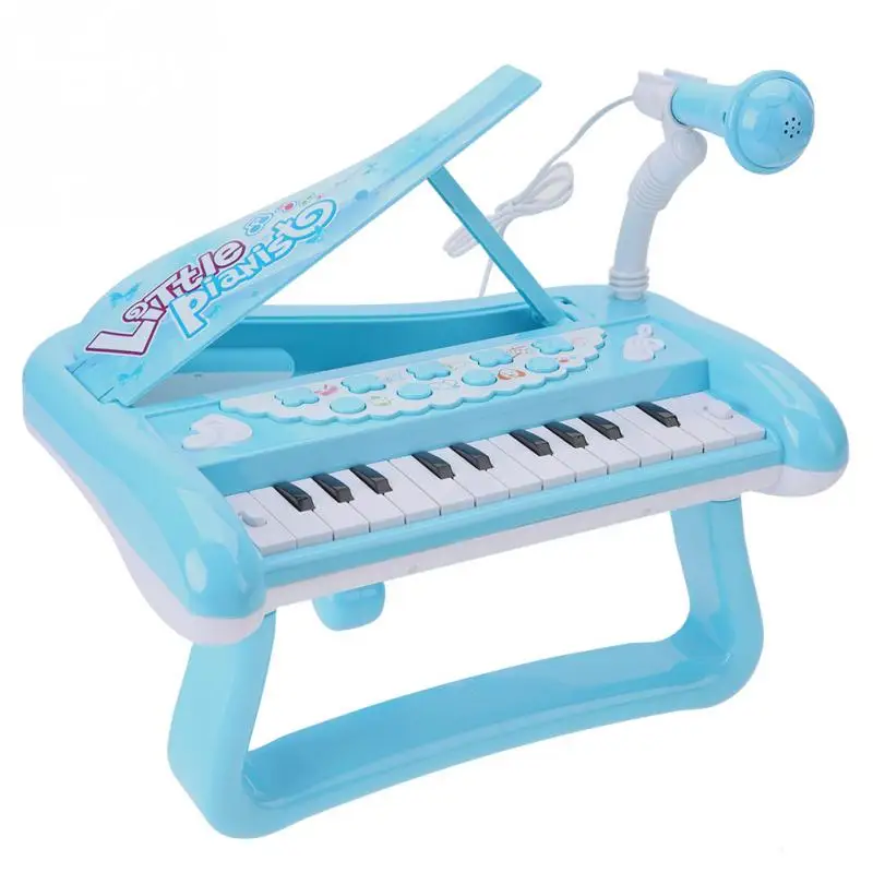 Electronic Keyboard Piano Baby Toys Musical Instrument With Microphone Early Educational Toy Boys G