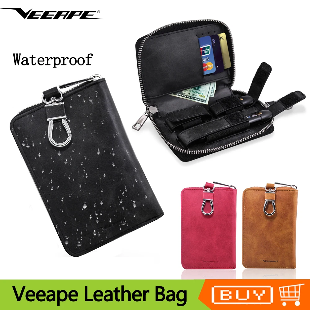 

Original Veeape MYBLU Portable Leather Bag Protective Cover Pocket Pouch For OVNS Saber Pod Kit Wallet Card Bag For Airis MW Pen