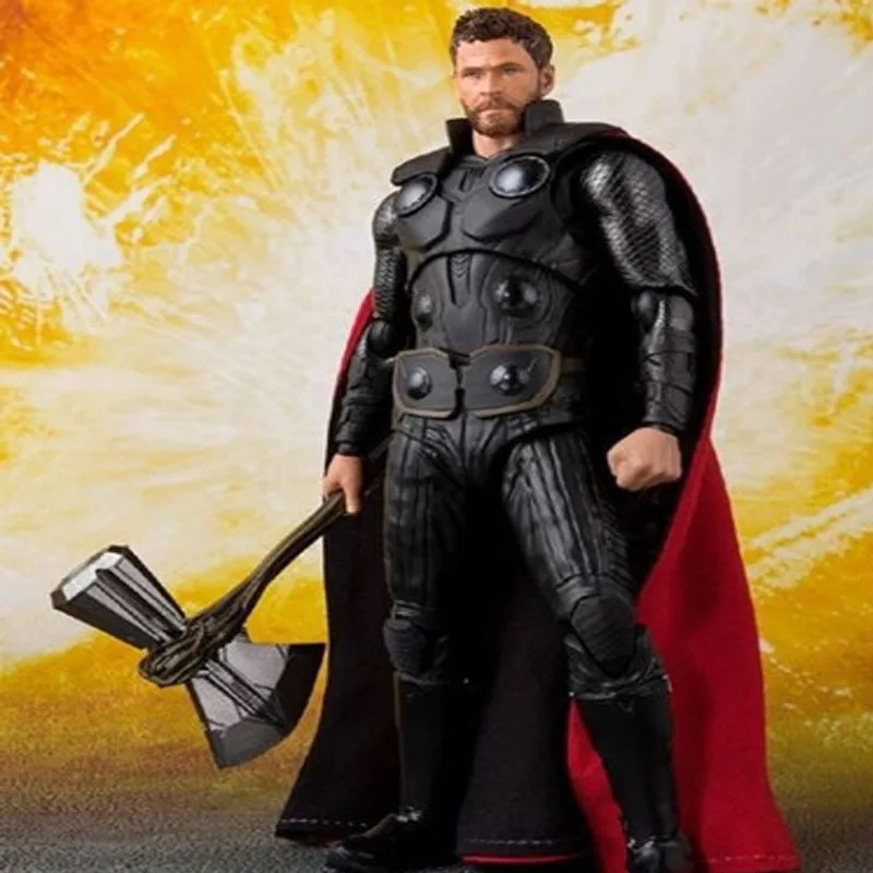 GZTZMY 15cm SHF Marvel Avengers THOR Super hero Thor Action Figure Toy anime figures Toys Christmas For kids Gifts