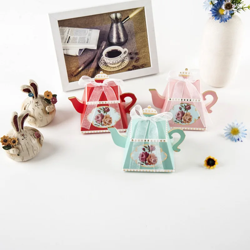 

Party Gifts Wedding Favors Decor Cardboard Boxes 10 Pcs Gift Bags Festive Supplies Guests Bridal Afternoon Tea Cake Box