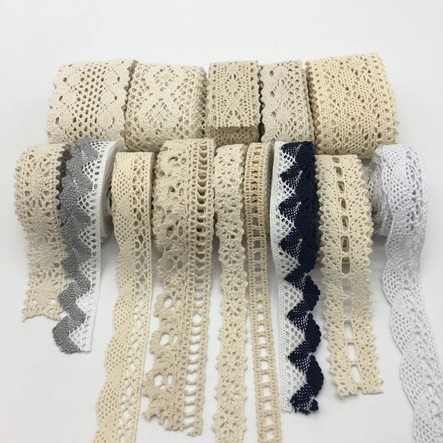 2 yards/lotto Ricamato Del Merletto Del Cotone Accessori Per il Cucito Mestiere 2 yards/lotto Ricamato Del Merletto Del Cotone Accessori Per il Cucito Mestiere