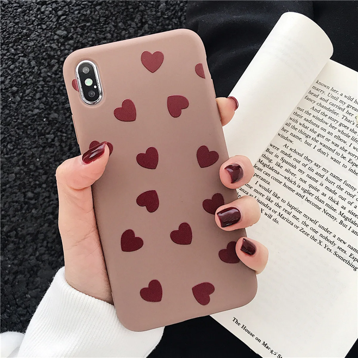 Чехол для телефона Moskado iPhone 6 6S 7 8 Plus X XR XS Max простой мягкий чехол из ТПУ с милым