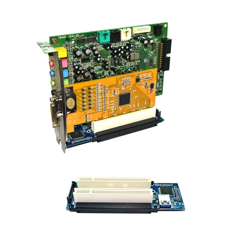 Escritorio Pci-Express Pci-E a tarjeta adaptador Pcie a tarjeta de expansión de ranura Pci Dual Usb 3,0 añadir tarjetas convertidor