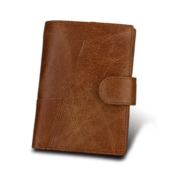 

High Quality Genuine Leather Men Wallets Luxury Credit Cards Coin Purse Male Small Walet Portomonee Rfid Mini PORTFOLIO Perse
