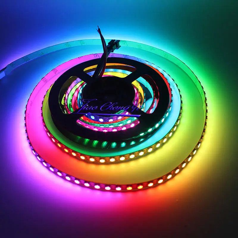 

3.28Ft 1M SK6812 MINI 3535 144led/m DC5V addressable RGB LED pixel strip 8mm Width PC