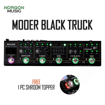 

Mooer Black Truck Guitar Effects Pedal Stereo Outputs Built-in Precision Tuner Stompbox Multi-Effects 6 Effects into 1 Unit
