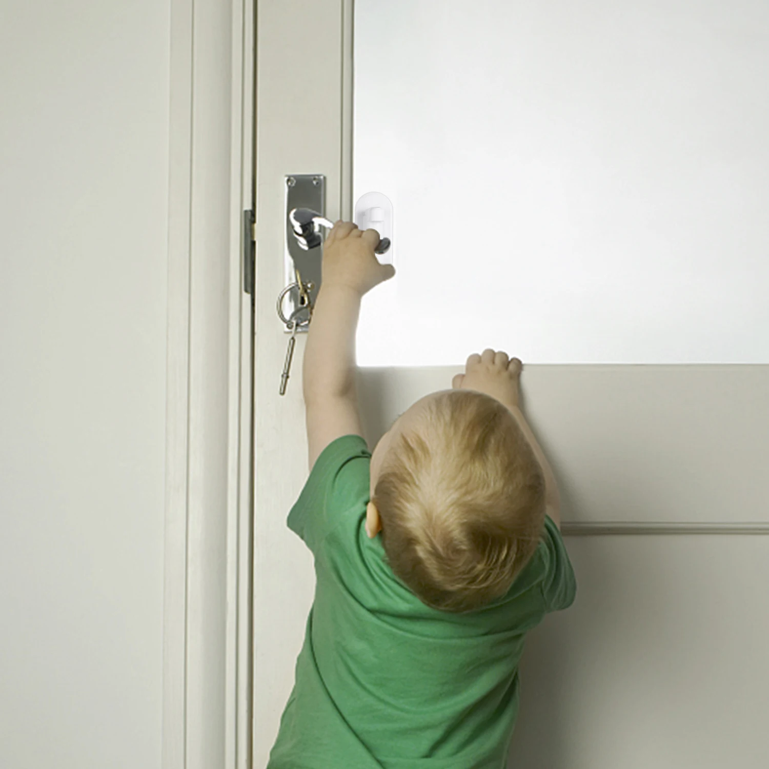 door lever safety lock