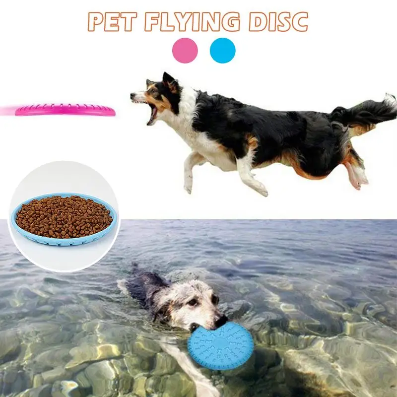 دمية على شكل كلب عدم الانزلاق دغة مقاومة TPR ثنائي استخدام تحلق أقراص في الهواء الطلق الحيوانات الأليفة السلطانية تغذية التدريب الكلب الماسك ...