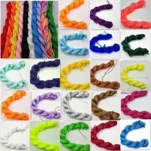 LNRRABC новые ювелирные изделия нить плетеная веревка DIY 29 цветов для китайский узел, браслет ювелирных изделий нейлоновый шнур 1 мм* 26 м