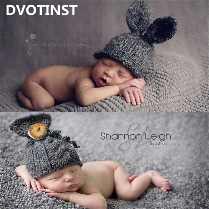 Dvotinst детский реквизит для фотосъемки вязаная крючком шапка новорожденных шляпа