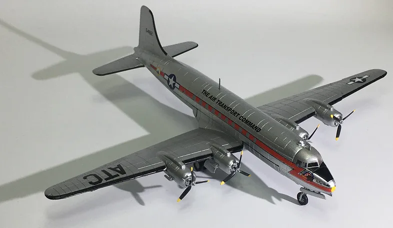 

Military Alloy Strategic Transport Aircraft Skymaster C-54 Model 1:144 Plastic Ornaments Toys Collection Gifts Free Shipping