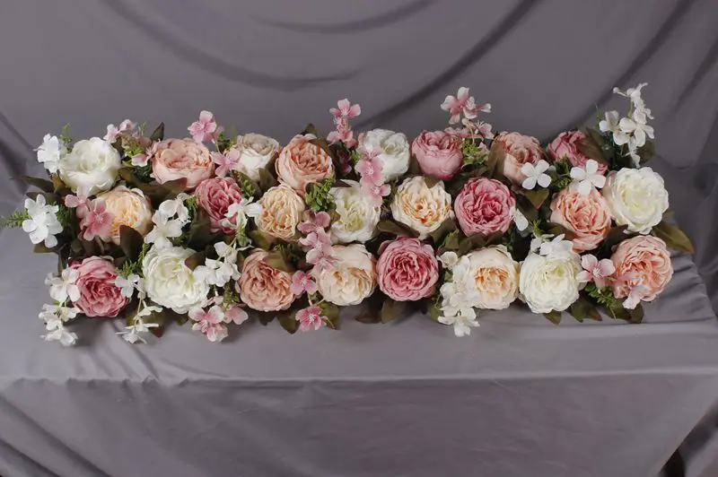 orchid artificial fllower row decor for DIY wedding iron arch platform T station Xmas background flower wall window decor props orchid artificial fllower row decor for DIY wedding iron arch platform T station Xmas background flower wall window decor props