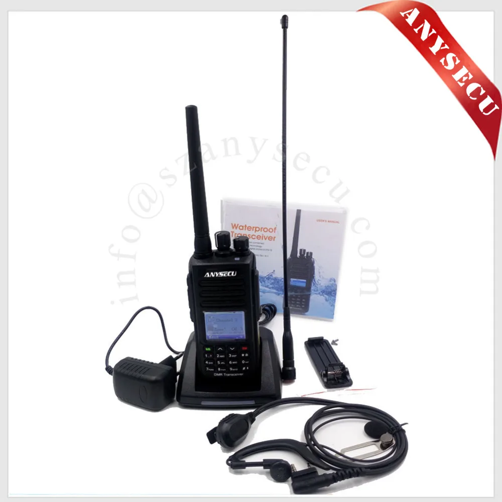 2016 Новый Старт DMR Цифровой Walkie Talkie ANYSECU DM690 водонепроницаемый IP67 VHF136-174MHz (TYT MD390) работать с HYTERA KIRISUN радио