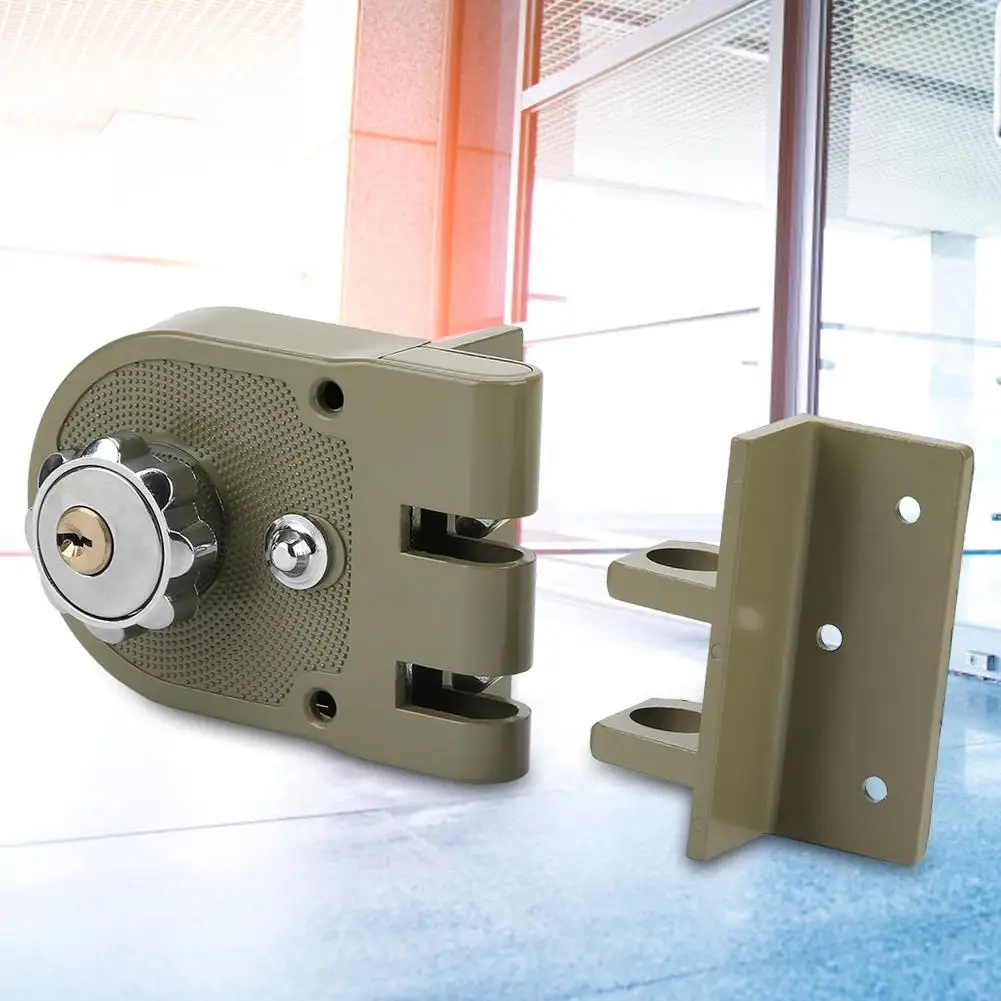 

Zinc Alloy Anti-theft Single Cylinder Rim Lock with 3 Keys for 45-55mm Door Single Cylinder Rim Lock