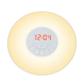 

Novel LED Bedside Alarm Clock Lamp With FM Radio 7 Colors Changing Digital Clock Touch Sensor Wake Up Light Alarm Clock For Gift