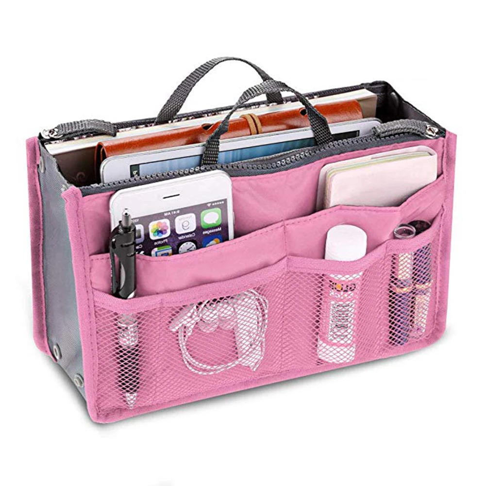 

Portable Travel Multifunction Storage Bags Toiletry Bag Insert Storage Organizer Handbag With Divider Pockets Cosmetic Bag
