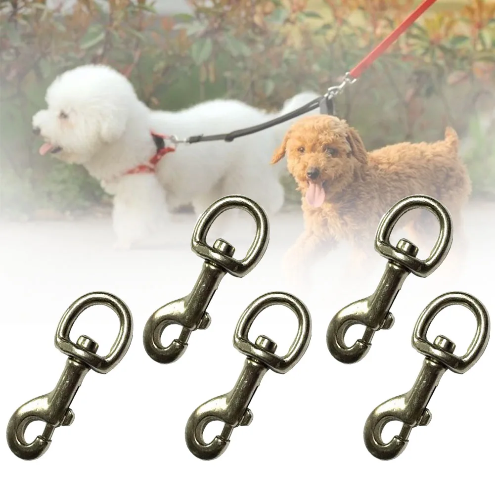 

5Pcs Swivel Outdoor Keychain Snap Hook Dog Buckle Home Clasp Camping Pet Clip Carabiner Spring Multi-Purpose Accessories Trigger