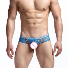 Мужское сексуальное нижнее белье Cuecas, боксеры, одноцветные клетчатые мужские сексуальные сетчатые кружевные мини-боксеры, нижнее белье, прозрачные забавные трусы-боксеры с мешочком для пениса