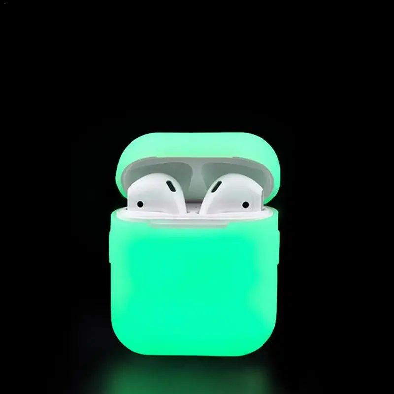 Bluetooth наушники чехол для Apple Airpods ночник защитный легкий тонкий с зарядным портом