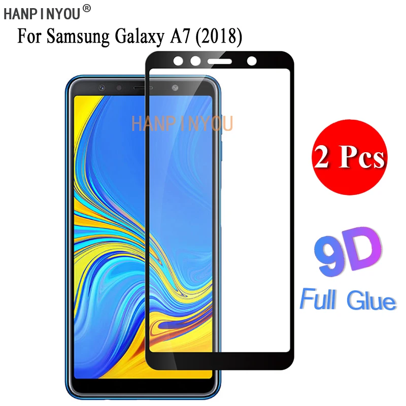 2 шт./лот для Samsung Galaxy A7 (2018) A750F 6-дюймовый 9D полноэкранный клей защитная пленка из