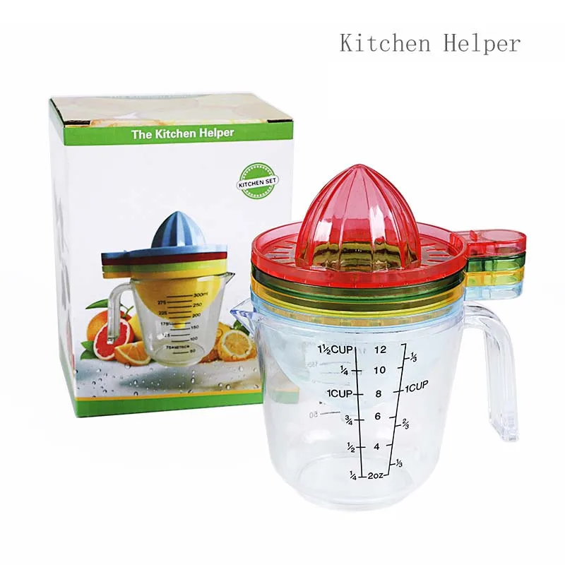 manual Multi-function lemon juice orange kitchen tools Funnel grinder juicer egg white separator measuring cup extractor | Дом и сад