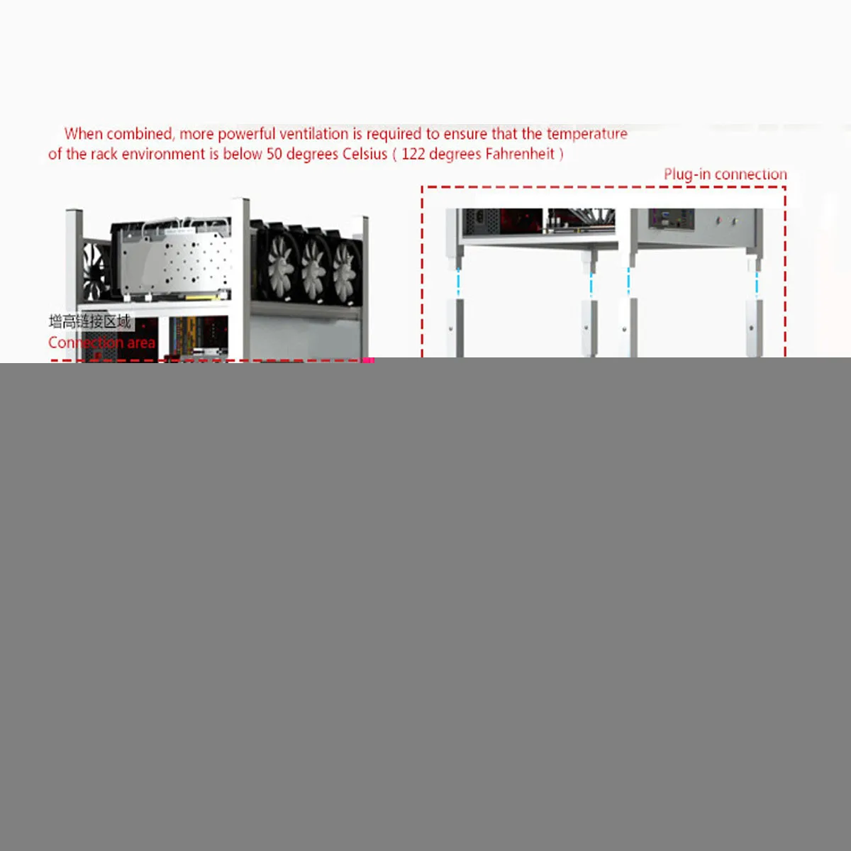 BX36 6GPU Open Air Mining Rig Frame Miner Case Drawer Style Crypto Coin for 6 Fans Computer Mining Case Frame Server Chassis