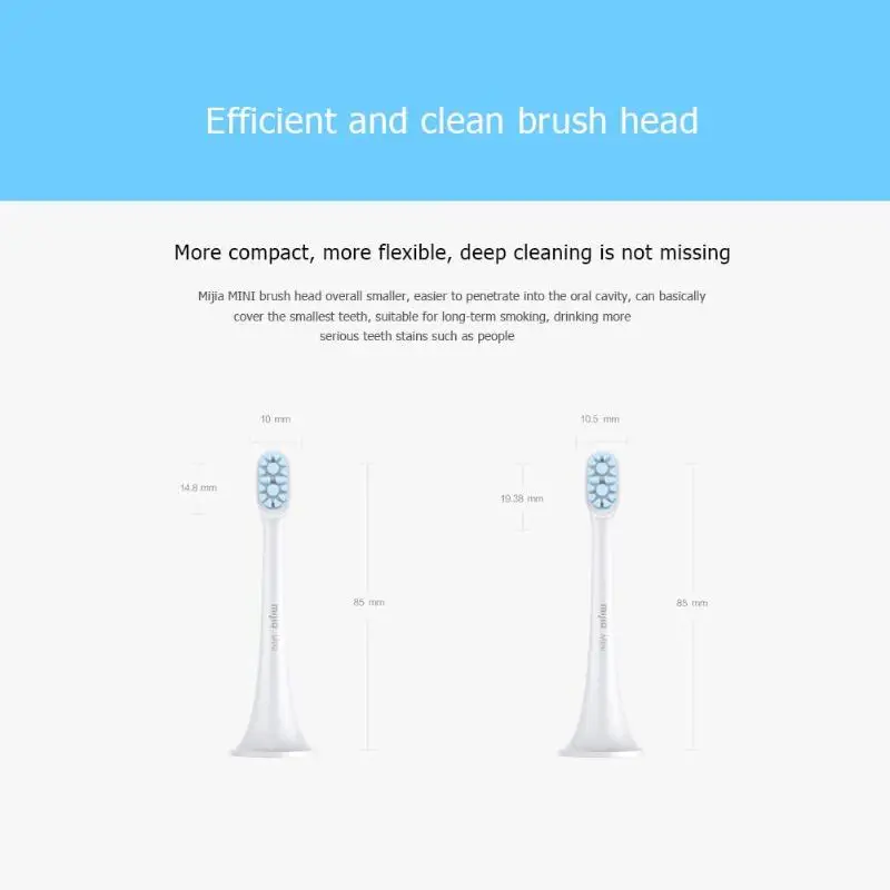 Xiaomi Mijia мини сменная насадка для зубной щетки для Xiaomi Mijia электрическая гигиеническая зубная щетка звуковая головка электрической зубной щетки