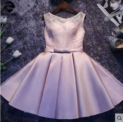 

Short Lace Party Dress Plus Size Sleeveless Backless Prom Elegant Evening Summer Dress Women Christmas Vestidos de fiesta