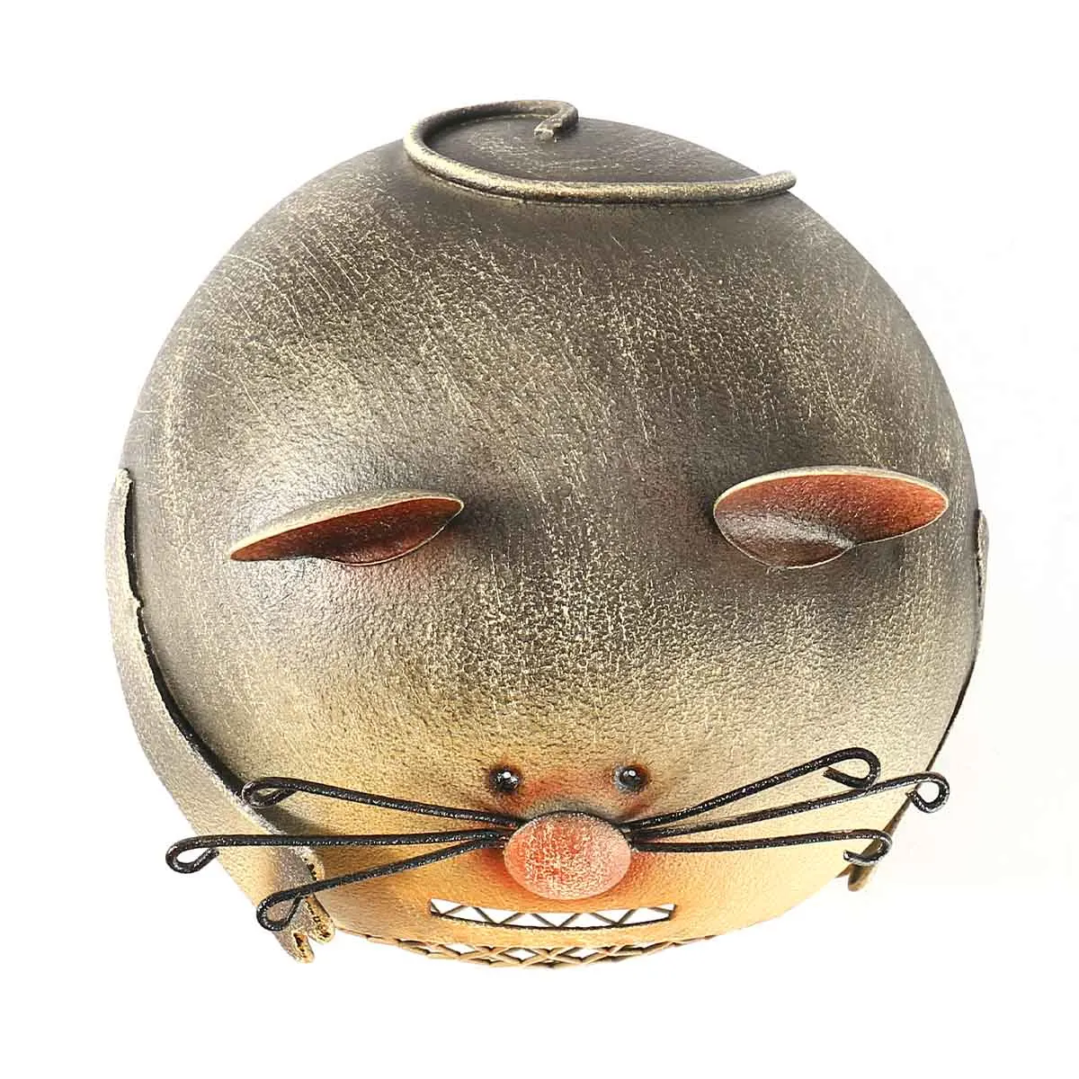 Tooarts монетница в форме мышки Милая монета с изображением животного креативная копилка для животных домашняя декоративная железная скульптура подарок для детей