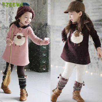 

Winter Warm Baby Girls Coats Warm Plus Velvet Thicken Girls Winter Outerwear Princess Hooded Children Coat Kids Clothing