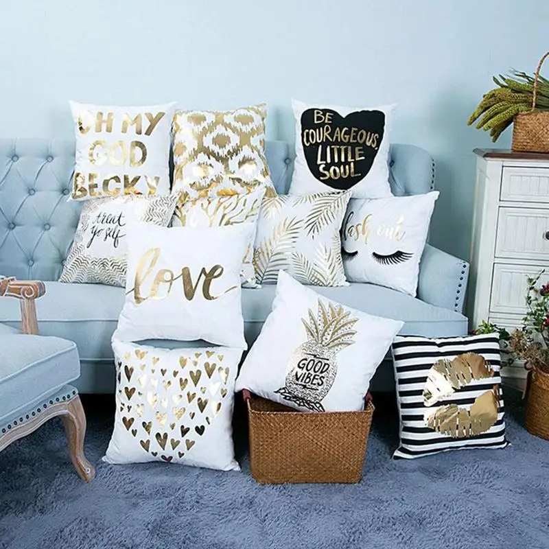 

45*45cm Hot Stamping Technology Hug Pillowcase Thermal Sublimation Technology Wash Does Not Fade Decorative Pillowcases