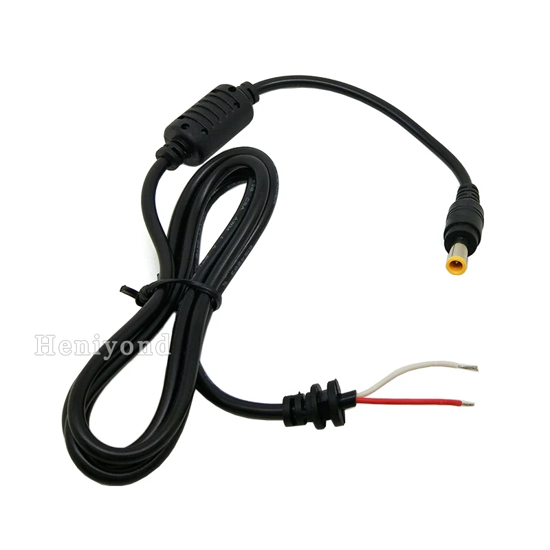 

2pcs DC Plug 5.5*3.0 mm DC Power Cord Cable for Samsung Laptop Charger Black Connector with Magnetic Ring 3.6ft