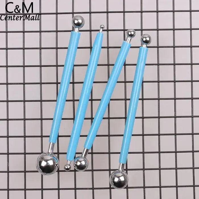 DIY выпечки торт из нержавеющей стали Моделирование шар Синий помадка украшения инструменты легко использовать и мыть. Набор(4 шт