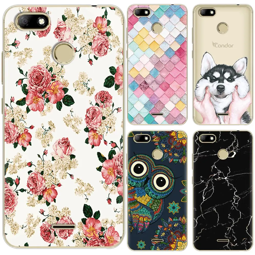 

TPU Silicone Cover For Condor Plume P8 Pro Lte Cute Design Colorful Painted Soft Phone Case Transparent Case