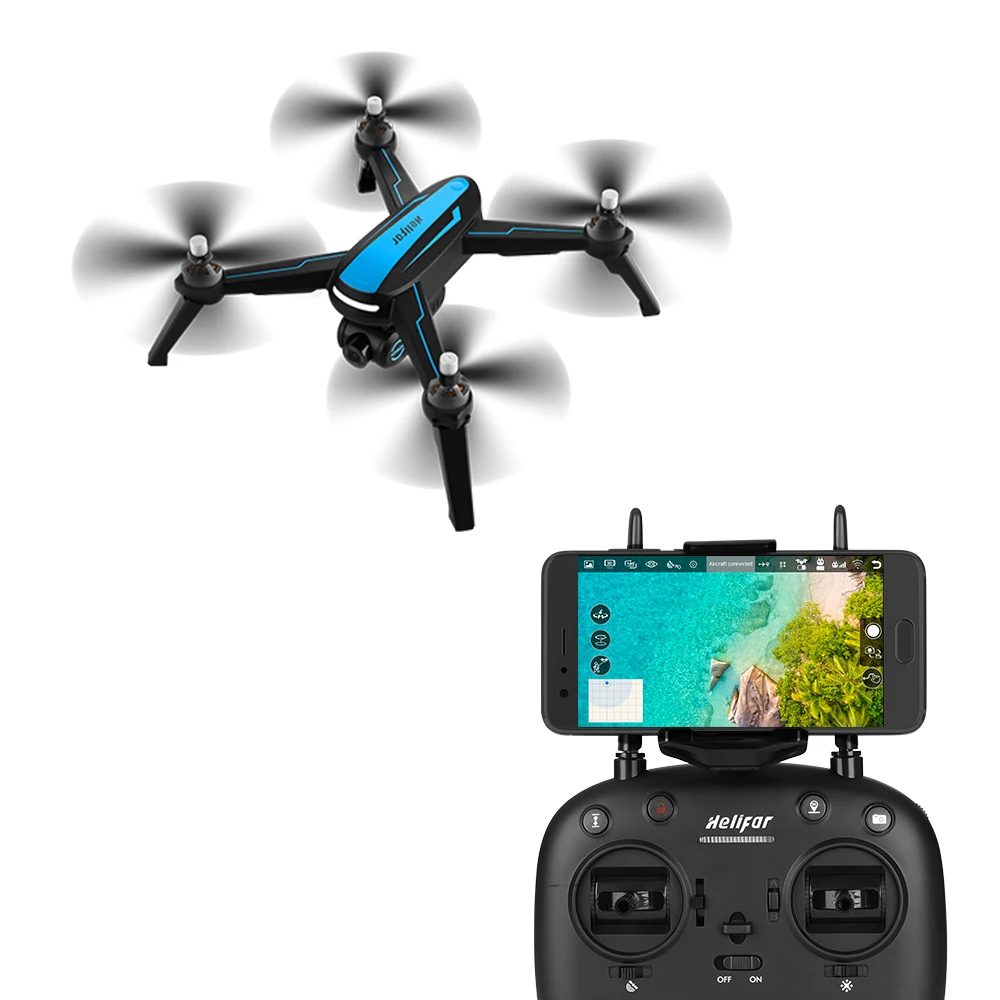 Helifar B3 5G-WiFi FPV Bürstenlosen RC Quadcopter Flexible Aufnahme Winkel Längere Flug Zeit Hubsch