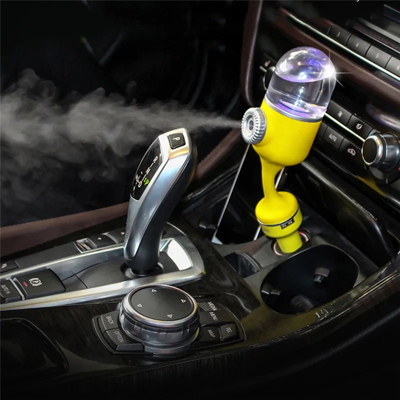 

Mini Vehicle Essential Oil Perfume Humidifier Car Air Freshener Creative USB Charging Ultrasonic Humidifier Eliminate Dryness