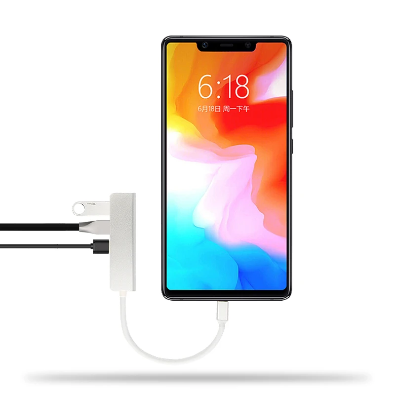 USB хаб 5 в 1 3 0 для Huawei Honor Magic 8 V8 10 V10 9i|USB-хабы| |