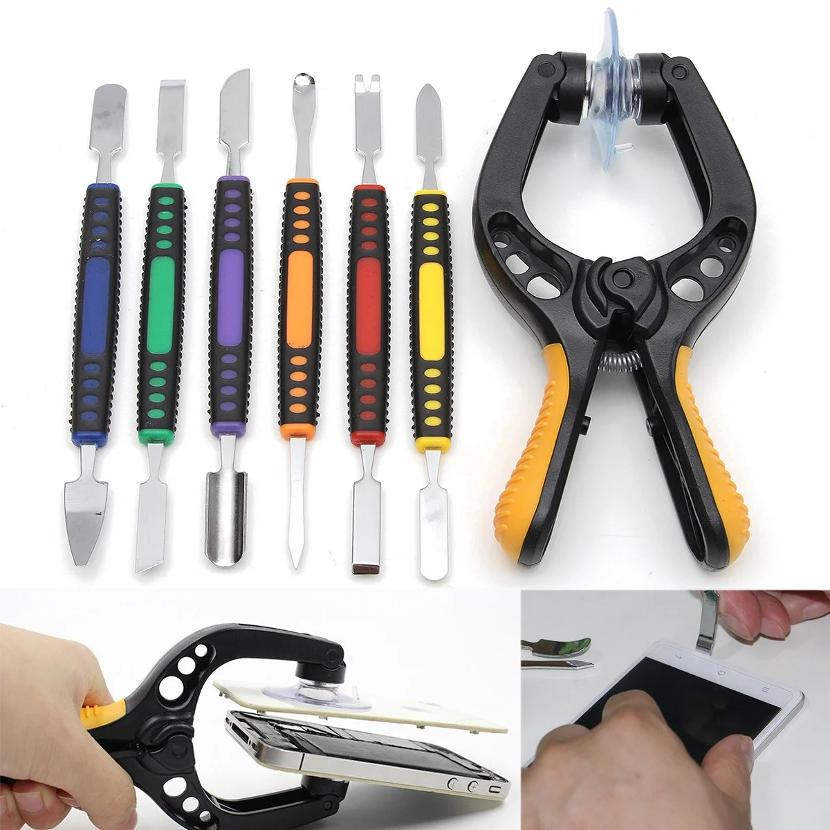 7 in 1 Mobile Phone Repair Kit Tool Screwdriver Repair Tool Set for ipad LCD Screen Opening ...