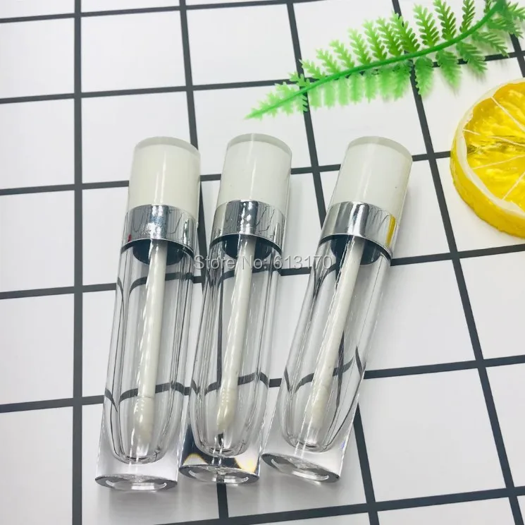 

5/10/20/50 PCS 5ML ABS Lip Gloss Tube Empty Plastic Lip Balm Tubes With White Cap Cylinder Small Lip Stick Samples