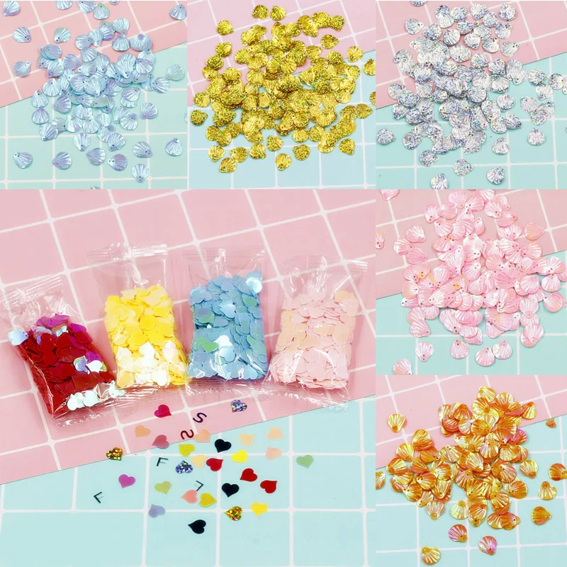 

Letter 1 Pack Colorful Crystal Sequin Manual Epoxy Unique, attractive, Bright Shell Filler Handmade Love DIYmaterial