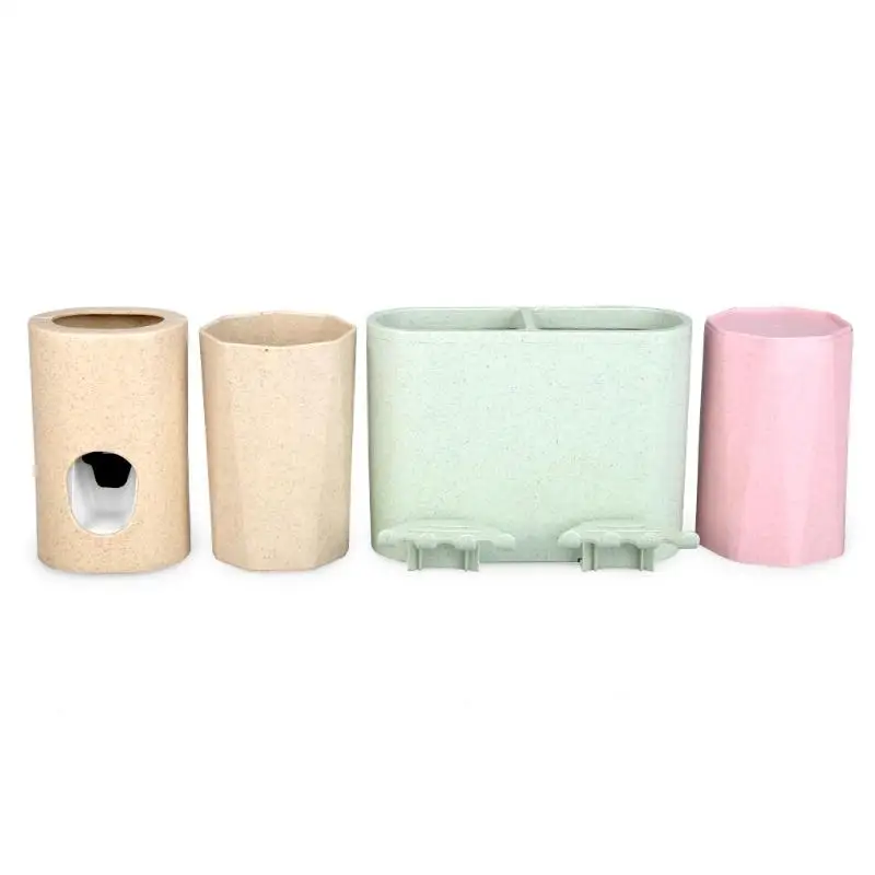 6Pcs Toothbrush Rack Toothpaste Dispenser Hands Free Auto Toothpaste Dispenser Squeeze Out Wall Mount Bathroom Accessories 6Pcs Toothbrush Rack Toothpaste Dispenser Hands Free Auto Toothpaste Dispenser Squeeze Out Wall Mount Bathroom Accessories