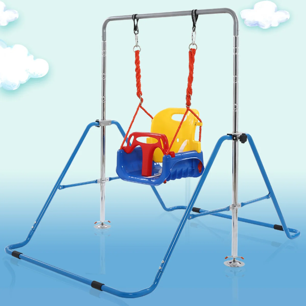

Max Load 100Kg Folding Indoor Horizontal Bar Children Kids Pull-ups Shoulder Joint Training Fitness Toy Tools Adjustable Height