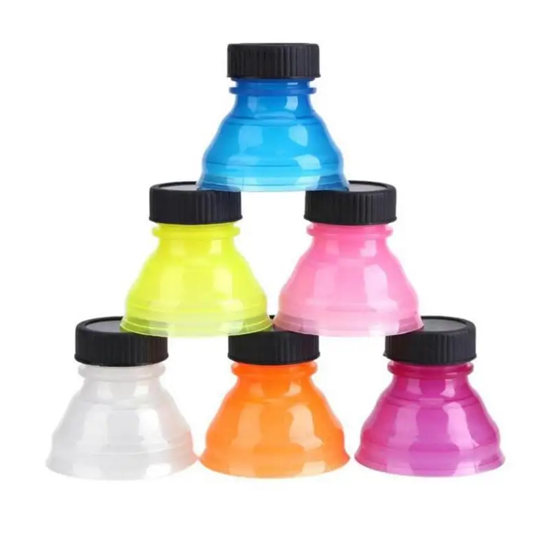 

6pcs Caps Cover Turn Convert Cans into Bottles Outdoor Camping Reusable Snap On Canned Beverage Soda Drinks Caps Tops