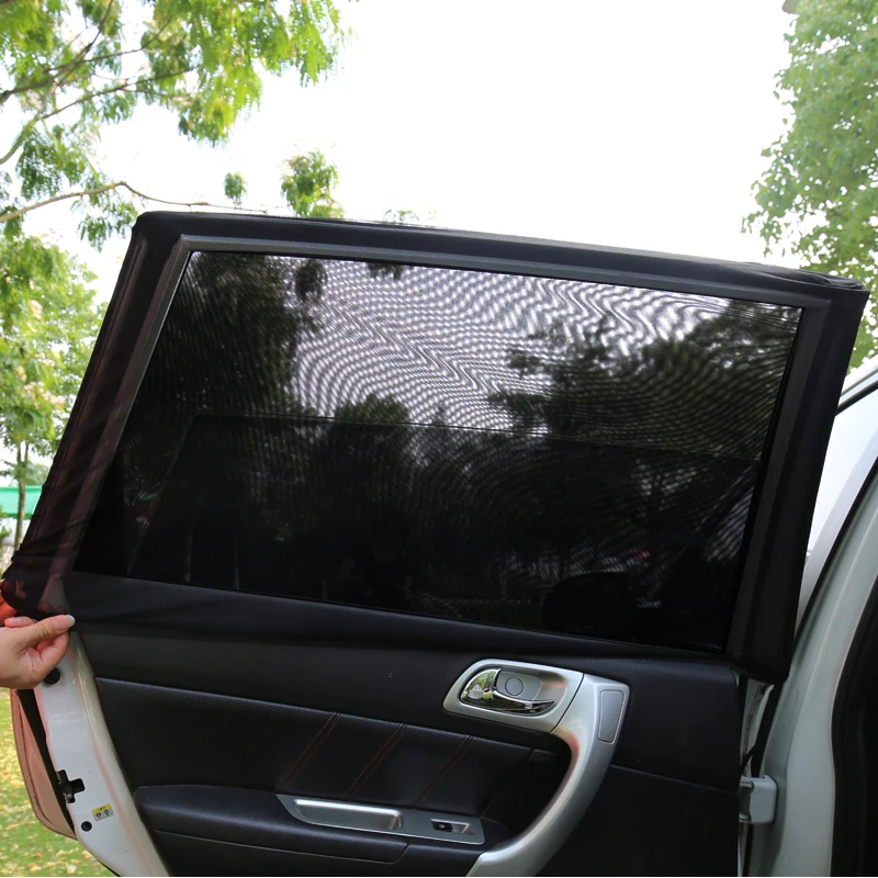 2 шт./упак. автомобильный козырек от солнца, покрытие ветрового стекла Зонт Шторы Защита от ультрафиолетовых лучей щит козырек-сетка пыли окна автомобиля сетки авто-Стайлинг