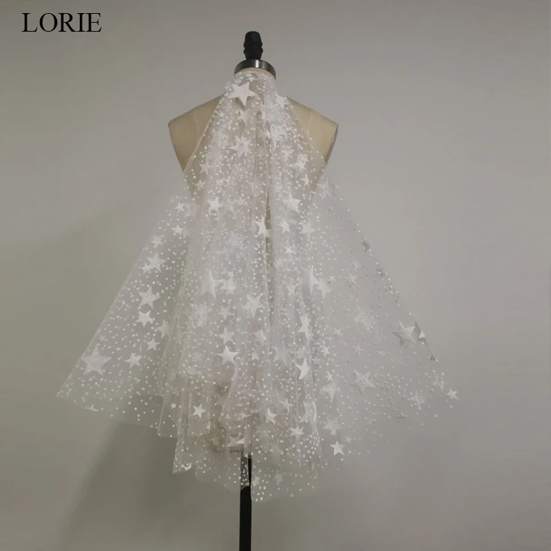

Lorie Beautiful Stars Veil High Quality Wedding Dress Veil Flash Stars Bridal Veisl With Comb Free Shipping