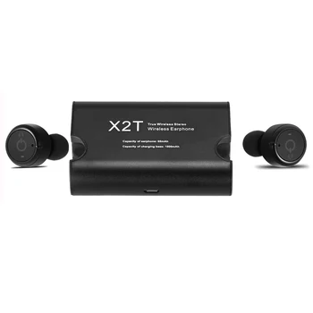 

Wireless Bluetooth Headphones X2T Stereo Sport Headsets Music Earphones Hands-free w/ Mic 1500 mAh Charging Box for Sports